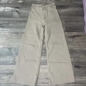 ZARA Wide Leg, Raw Hem Jeans Size 2 thumbnail 2