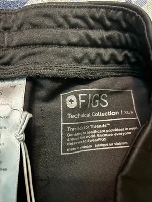 FIGS Technical Collection Zamora Women's Scrub Jogger Pants Black XSP NWT thumbnail 5