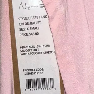 Niyama‎ Sol Ballet Tank XS Pink Open Back Yoga Tank NWT Athleisure thumbnail 3