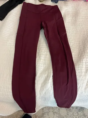 Lululemon Red Leggings thumbnail 1