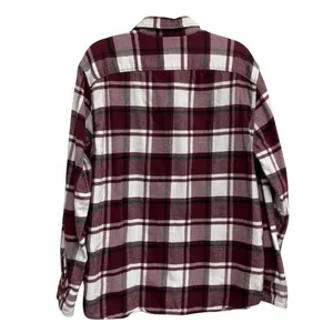 American Eagle Outfitters Flannel Shirt XL Red‎ Plaid Button Front Super Soft thumbnail 3
