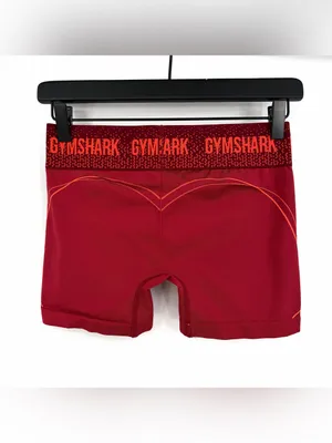 GYMSHARK Apex Seamless Low Rise Shorts Red S thumbnail 3