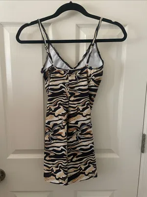 Skatie Sydne Bodysuit Romper Weho Animal Print small NWT playsuit summer zebra thumbnail 10