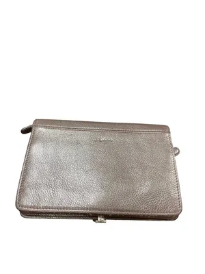 Brighton wms vintage brown leather zebra clutch wallet sz 7.5"x5" SKU 10-787 thumbnail 4
