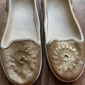 Jack Rogers Mila Gold Glitter Slip Ons 9 thumbnail 8