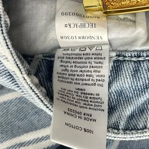 PacSun Blue White Stripe High Rise Slim Fit Cotton Mom Jeans 27 thumbnail 7