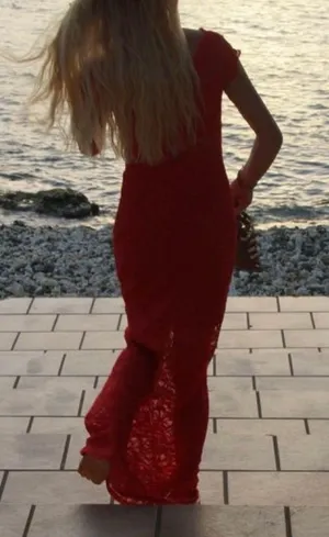 Morgan & Co red dress thumbnail 3