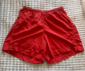 Vintage rei co-op red orange shorts thumbnail 1