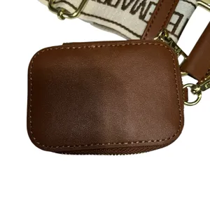 Steve Madden BWEBBER Straw Tote Crossbody Bag Beige/Brown w/Credit Card Holder‎ thumbnail 5