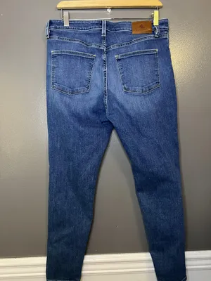 Lauren Ralph Lauren Jeans Womens 12P Petite Blue Med Wash Skinny Stretch Denim thumbnail 4