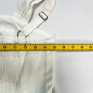 NWOT Farm Rio Stretch Linen Blend Cami Maxi Dress Size M Classic Off White thumbnail 16