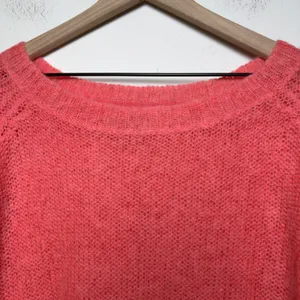 Anthropologie Rosie Neira‎ Women Alpaca Sweater XS Pink Fuzzy Slouchy Coastal thumbnail 4