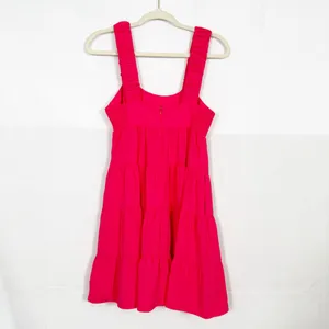 Amanda Uprichard Nicolia Tiered Mini Dress: Begonia Pink thumbnail 5