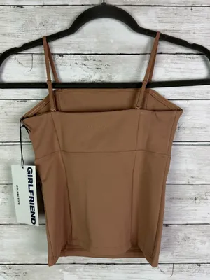 GIRLFRIEND COLLECTIVE Devon Compressive Cami Tan Size Small thumbnail 4