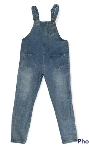 Frontwards backwards medium wash denim overalls Blue Size undefined thumbnail 1