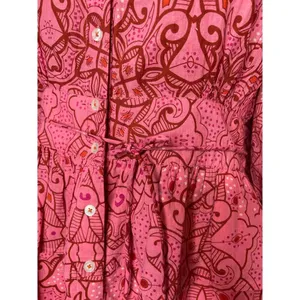 Tuckernuck Ro’s Garden Hunan Floral Mini Dress M Pink Flutter Sleeve V Neck NEW thumbnail 13
