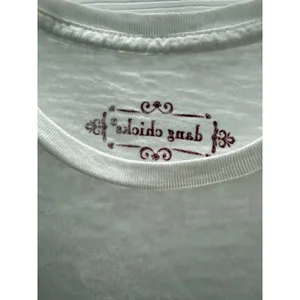 Dang Chicks Dang Blessed Chick White Slub Knit Heart Wings Graphic Tee Large NEW thumbnail 6