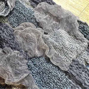 Long blue scarf Blue thumbnail 7