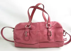 Coach Chelsea Reese Convertible Satchel 17803 Pink Leather Shoulder Bag Purse thumbnail 4