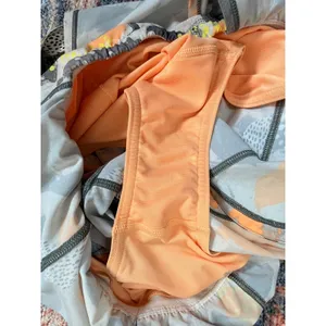 Lululemon Hotty Hot‎ Romper Abstract Orange Grey Print Adjustable Straps Size 4 thumbnail 13