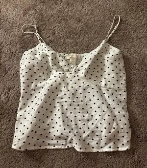 Poka dot summer top White thumbnail 1