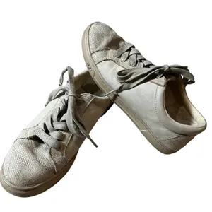 UGG Karine Snake Women's Lace up Leather Sneakers Size US 7 EU 28 Beige thumbnail 9