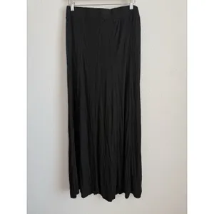 Umgee Maxi Skirt Size XL Pull On Black Jersey Boho Flowy Lightweight Casual thumbnail 5