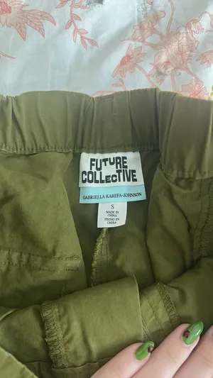 Like New Future Collective Cargo Pants Green thumbnail 5