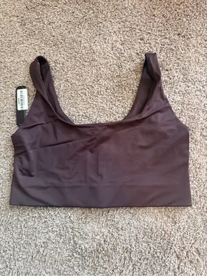 Nike x Skims SCOOP NECK BRA TOP in phoenix womens size large NWT thumbnail 5