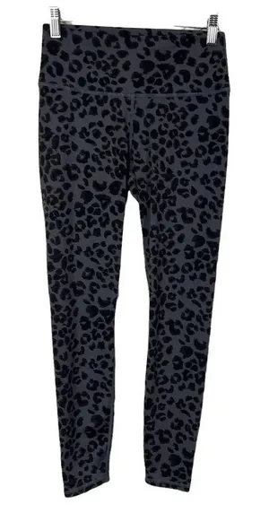 Varley Century‎ Dark Gray Cheetah Leggings Size Small thumbnail 1
