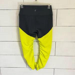 Zyia Active Neon Yellow Parallel Luxe Hi-Rise 7/8 24 Inch Leggings. Size… thumbnail 4