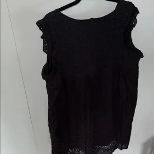 Eyelet Lace Black Romper Size XL thumbnail 5