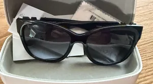 Michael Kors Women's Karlie MK2170U Sunglasses black frames gold logo. thumbnail 1