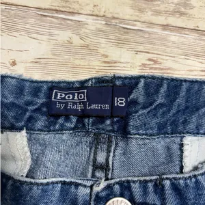 Vintage Polo Ralph Lauren Cargo Denim Shorts Jean Women's Plus Size 18 thumbnail 3
