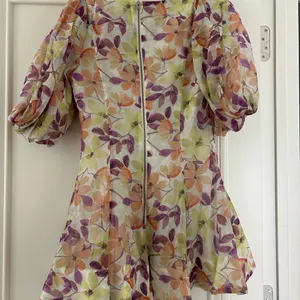NWOT Bardot “Fleur Puff Sleeve Minidress in Bold floral” thumbnail 3