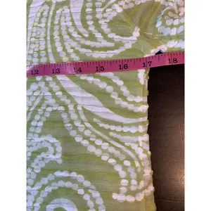 Before + Again Top Women's Small Green Floral Burnout Boho‎ Casual Sophisticated thumbnail 9
