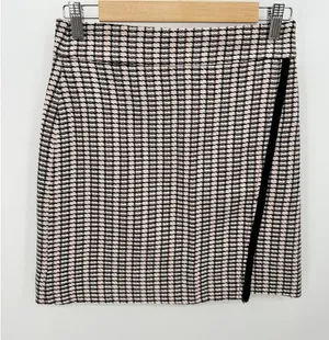 J. Crew‎ Factory Plaid Pink Tweed Mini Skirt Womens Size 0 E1665 Academia Preppy thumbnail 1