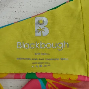 Blackbough 70s Psychedelic Flower Pink Yellow Blue Bikini Set Womens Small thumbnail 3