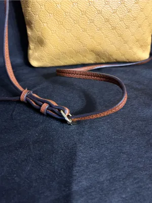 Steve Madden Crossbody Bag in Mustard Yellow & Brown thumbnail 5