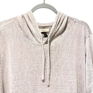Weatherproof Vintage Hoodie Grey Purple Excellent‎ Lightweight Knit Women Size L thumbnail 2