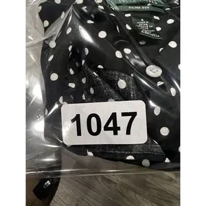 Ralph Lauren Polka Dot Long‎ Sleeve Button Front Shirt BLACK Size 4 thumbnail 6
