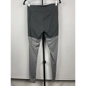 Gymshark Two‎ Tone Grey Colorblock Crossover Athletic Leggings Women's Size M thumbnail 5