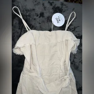 Princess Polly Rally Playsuit in Beige Size 10 New with tag thumbnail 9