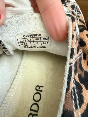 Jenn Ardor Leopard Print Canvas Sneakers - Brown & Black thumbnail 4