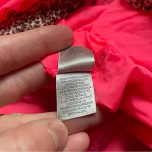 Victoria’s Secret Hot Pink Mesh Leopard Lace Slip Dress Large thumbnail 7