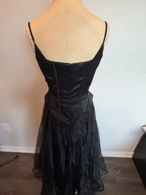 Beautiful Black Beaded Corset Vintage Dress thumbnail 2
