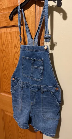 Maurice's Medium Wash denim romper thumbnail 1