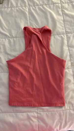 Abercrombie twist high neck cotton tank thumbnail 1