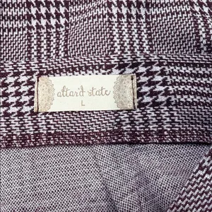 Altar'd State NWT Burgundy Plaid Mini Skort thumbnail 7