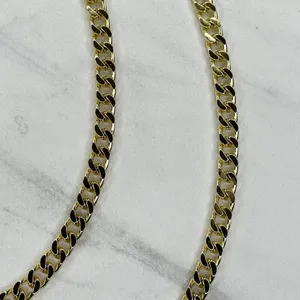 Gold Tone Flat Chain Link Purse Handbag Replacement Strap 46" ✨ thumbnail 3